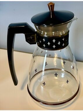 Vintage Silex MCM Atomic Starburst Coffee Carafe Glass Pot